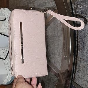 Large 8 1/2 X 5 inch Pink Steve Madden Wristlet.